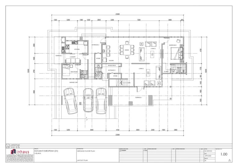 01_Elegant European-GROUND FLOOR_Dimension