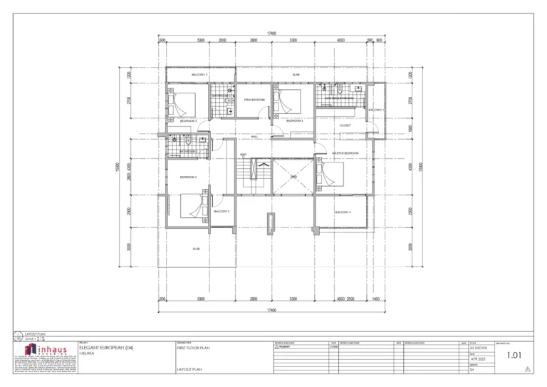 04_Elegant European-FIRST FLOOR_Dimension