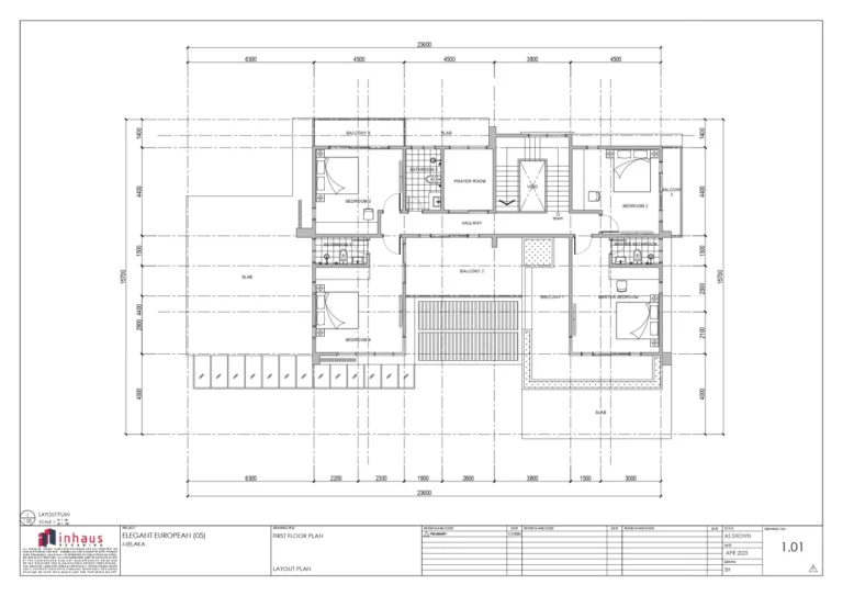 05_Elegant European-FIRST FLOOR_Dimension