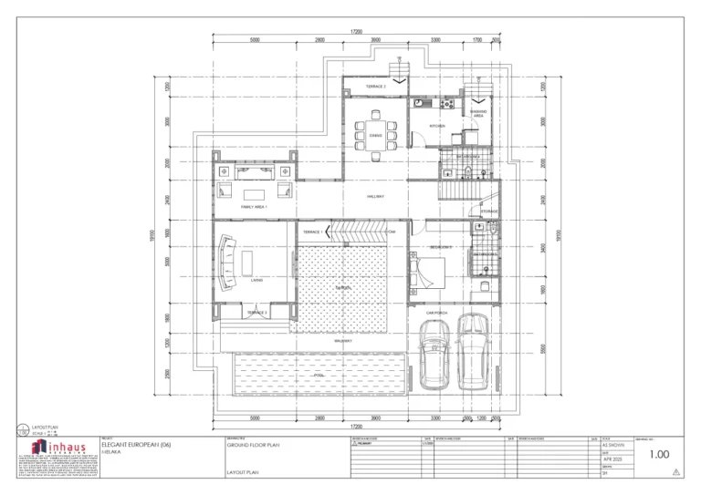 06_Elegant European-GROUND FLOOR_Dimension