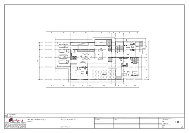 07_Elegant European-GROUND FLOOR_Dimension