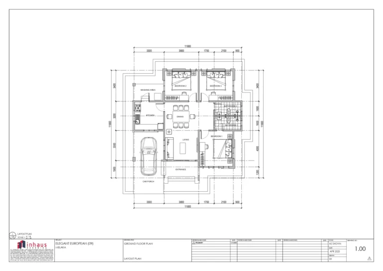 09_Elegant European-GROUND FLOOR_Dimension